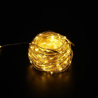 Guirlande lumineuse de Noël à LED Modee Fil de cuivre 100LED 10m 3000K chaud à piles IP20 Intérieur