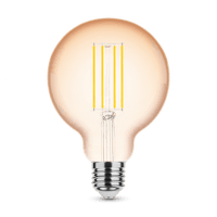 Modee LED Filament Amber Globe G95 4W E27 1800K 360 lumen 320° glazen lamp niet-dimbaar