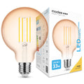 Modee LED Filament Amber Globe G95 4W E27 1800K 360 lumen 320° glazen lamp niet-dimbaar