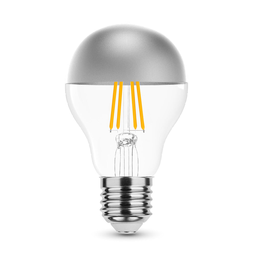 Modee LED Filament Lamp A60 E27 4W 2700K 400 lumen 320° Zilveren Top Glas Niet-Dimbaar