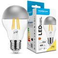 Modee LED Filament Lamp A60 E27 4W 2700K 400 lumen 320° Zilveren Top Glas Niet-Dimbaar