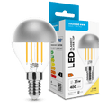 Modee LED filament lamp G45 Silver Top 4W E14 2700K 400 lumen 320° warm wit glas chroom