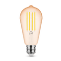 Modee LED filament lamp ST64 Amber 4W E27 1800K 360 lumen 320° niet dimbaar glas