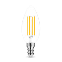 Modee LED Filament Kaarslamp C35 7W E14 2700K dimbaar 360° glazen lamp 806 lumen CRI 80 IP20
