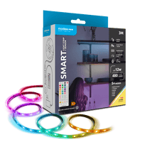 Modee LED Smart Strip 12W 3M IP20 met afstandsbediening, sensor, RGB + 2700K 480 lumen voor flexibele verlichting