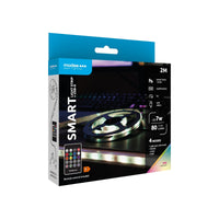 Modee Bande LED Intelligente 7W IP20 RGB 2M avec USB et télécommande pour éclairage d'ambiance coloré