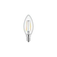 Philips CorePro LED Bougie E14 B35 2W 250 lumens 2700K Transparent 220-240V Non-variable 80CRI