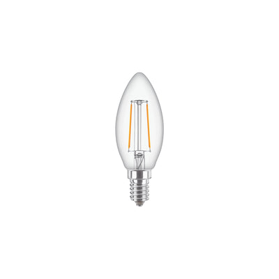 Philips CorePro LED Bougie E14 B35 2W 250 lumens 2700K Transparent 220-240V Non-variable 80CRI