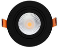 LCB LED inbouwspot 95mm Zwart IP65 5W 420 lumen Dim to Warm 2200K-3000K zaagmaat 80mm dimbaar 230V