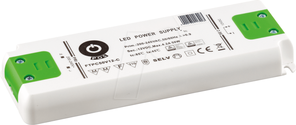 Alimentation LED GLP 12V 50W 4.2A IP67 pilote étanche pour un éclairage basse tension fiable