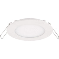 Spot encastré LED 6W remplace 50W 3000K blanc chaud, découpe de 105mm, dimmable à coupure de phase
