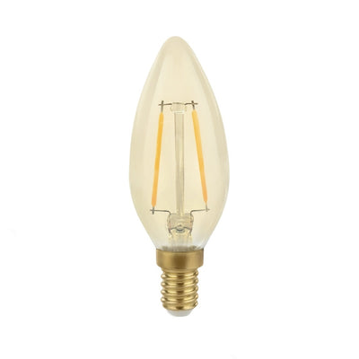 Lampe à filament LED LCB E14 C35 5W dimmable 2200K blanc très chaud remplace 40W, puce Philips, IP20