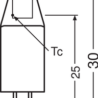 OSRAM LED G4 Pin Micro 12V 1W 2700K Helder Warm Wit 100 lumen 300° Niet-Dimbaar IP20 Lamp