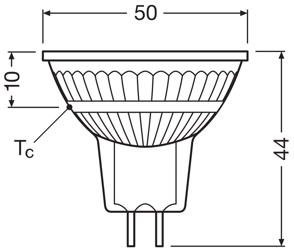 Performance LED Spot Reflector GU5.3 MR16 5W 345 lumen 2700K dimbaar 36D vervangt 35W