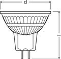 Performance LED Spot Reflector GU5.3 MR16 5W 345 lumen 2700K dimbaar 36D vervangt 35W