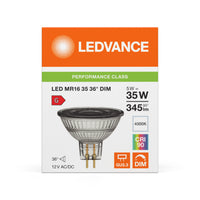 Spot Réflecteur LED Performance GU5.3 MR16 5W 345 lumens 36D 4000K Blanc Froid dimmable remplace 35W