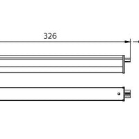 Philips BN021C Rail de Montage LED 5W 3000K 480 lumens 220-240V IP20 Blanc 326mm