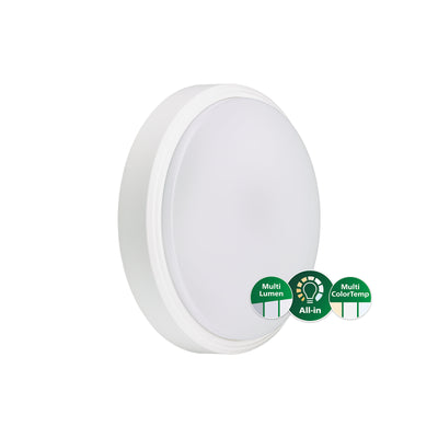 Philips CoreLine Wandgemonteerde LED-lamp, 12W/20W, 2700K/3000K/4000K, 1200-2000 lumen, IP65 IK10 Wit