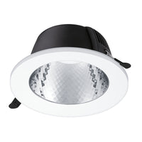 Philips DN070B downlight LED 12W 220-240V 3000K 1200 lumens faisceau 60° rond noir découpe 150mm IP20/54 CRI 80