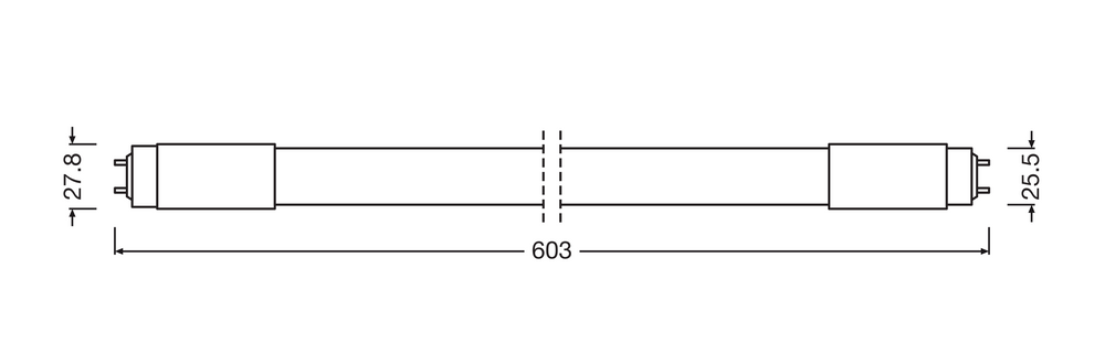 Philips LED Buis T8 60cm 8W 4000K 900 lumen Koel Wit vervangt 18W HF