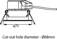 Philips Ledinaire Spot Encastré LED 6W 4000K 550 lumens 220-240V Gradable à Coupure de Phase 36° Blanc IP20