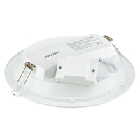 Philips Downlight LED 12W 1200 lumens 3000K 220-240V 110° Rond Blanc IP20/IP44 ⌀175mm découpe 150mm