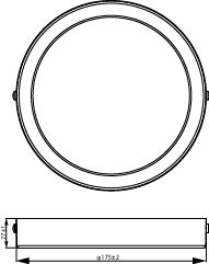 Philips Ledinaire SlimDownlight opbouw LED 12W 3000K 1200 lumen 220-240V Wit IP20 Ø175mm