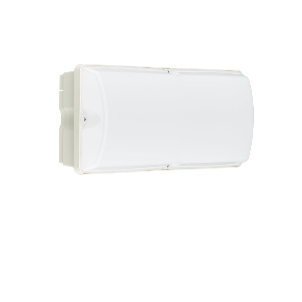 Philips Ledinaire Square wandlamp, LED 6W 4000K, 630 lumen, IP65 IK08, Witte polycarbonaat behuizing