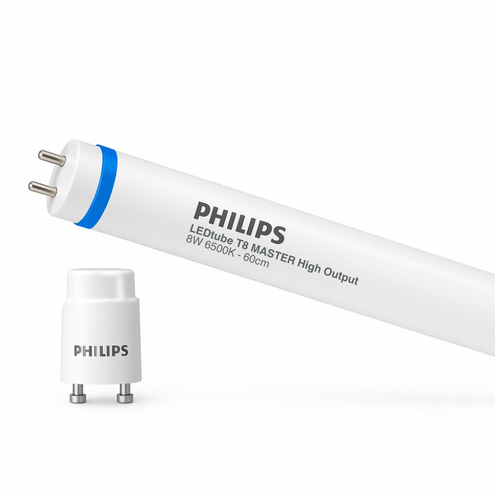 Philips MAS LEDtube 600mm HO 8W T8 1050 lumen 6500K G13 Koel Daglicht, CRI 83, EM/Mains compatibel