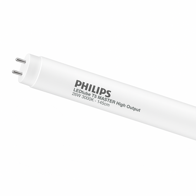 Philips MAS LEDtube T5 1500mm 26W 3000K G5 Haut Rendement 3600 lumens 220-240V CRI 80 Verre Mat
