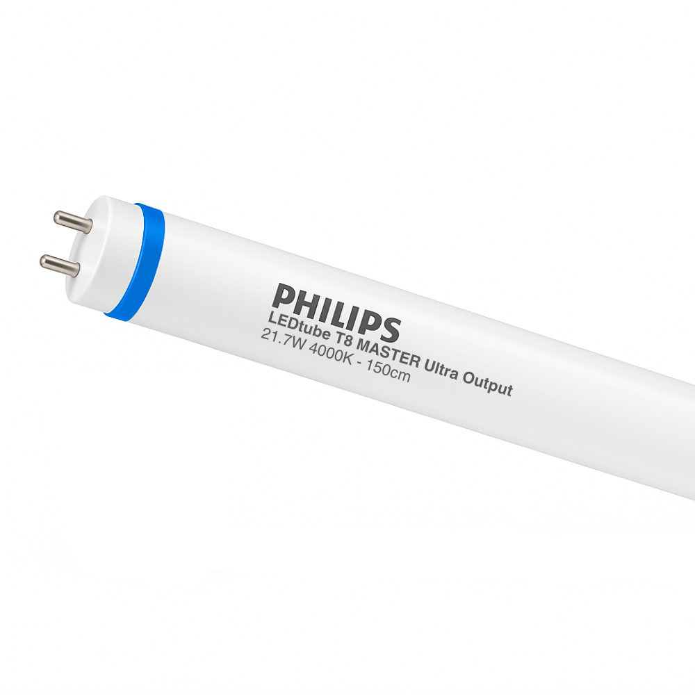 Philips MAS LEDtube T8 1500mm 21.7W 4000K Blanc Froid 3700 lumens G13 Dépolie CE RoHS