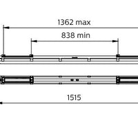 Philips WT120C G2 lampe LED étanche, 45W 4000K 6000 lumens, 1515mm, IP65 IK08 gradable DALI