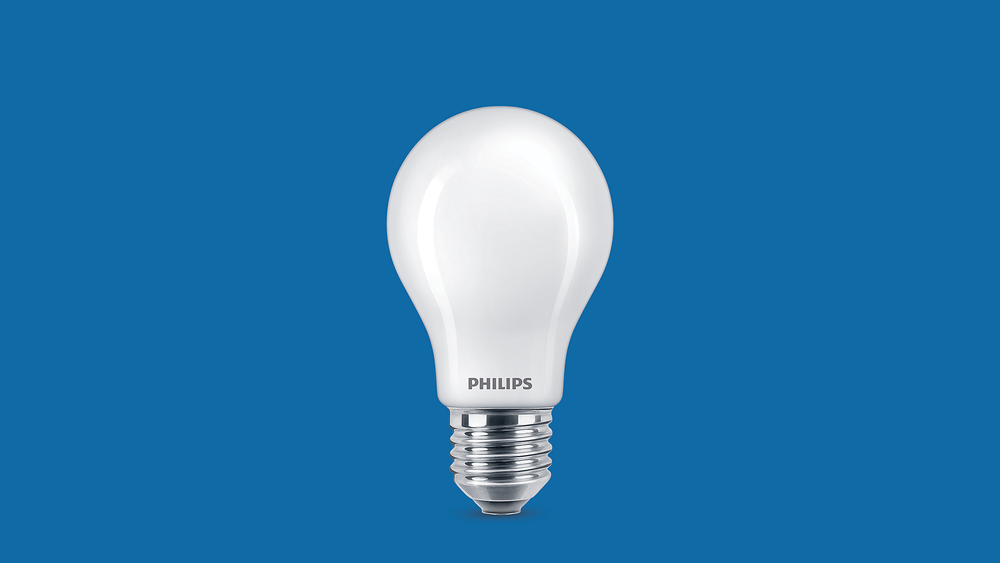 Ampoule LED Philips 5.9W E27 G93 Transparente dimmable Warm Glow 2200K-2700K 806 lumens 90CRI 300°