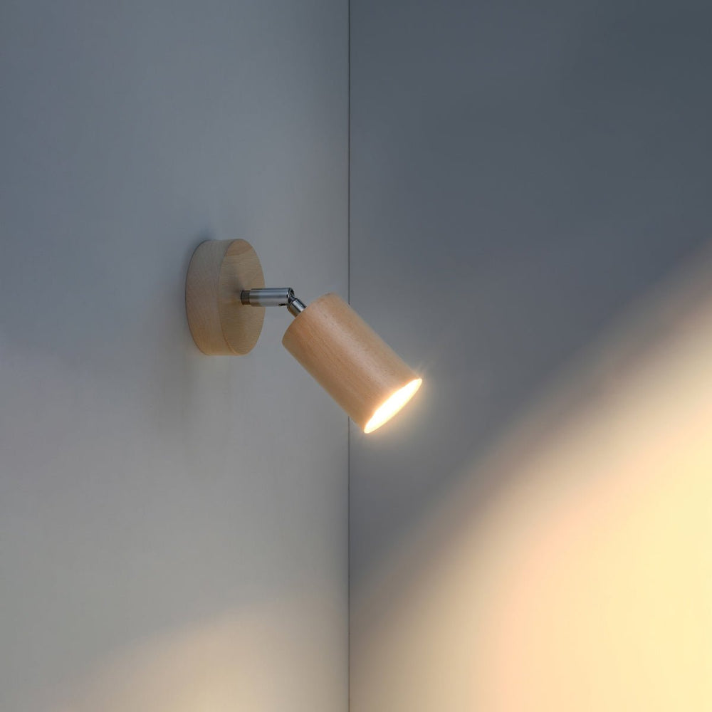 Wandlamp BERG natuurlijk hout