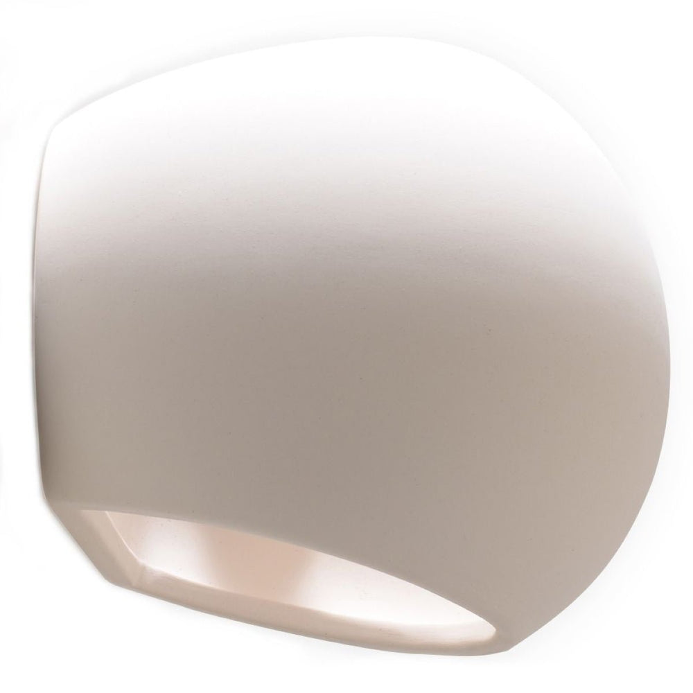 Applique murale en céramique Sollux Lighting globe blanc à douille E27 compatible LED 60W