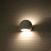 Applique murale en céramique Sollux Lighting globe blanc à douille E27 compatible LED 60W