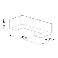 Wandlamp MAGNET keramiek - 1xE27 fitting - Excl. Lichtbron