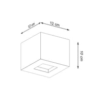 LED Wandlamp beton LEO - 1 x G9 aansluiting 
