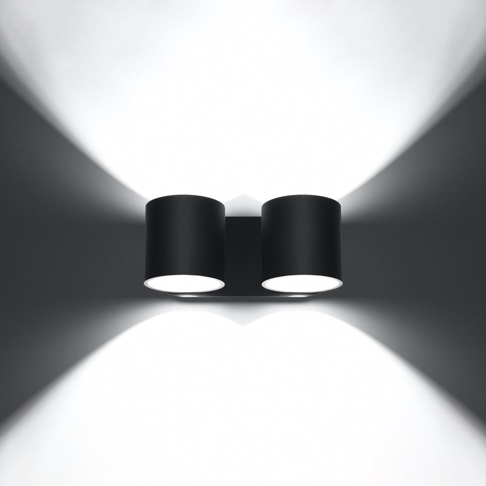 Wandlamp ORBIS 2 zwart 