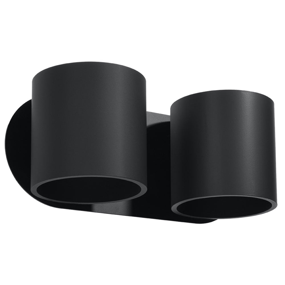 Wandlamp ORBIS 2 zwart 