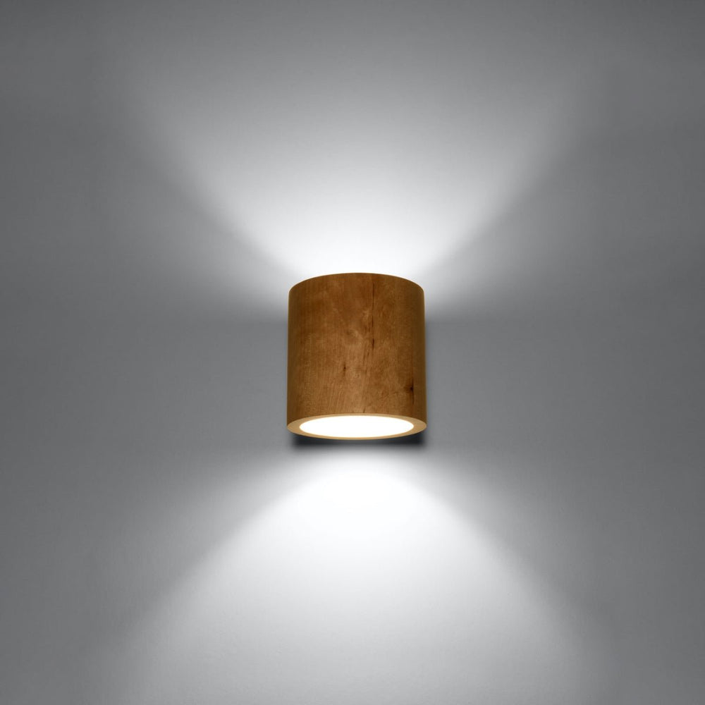 Wandlamp ORBIS natuurlijk hout