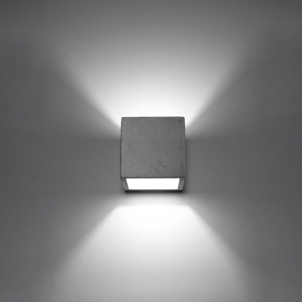 LED Wandlamp beton QUAD - 1 x G9 aansluiting 