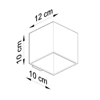 LED Wandlamp beton QUAD - 1 x G9 aansluiting 