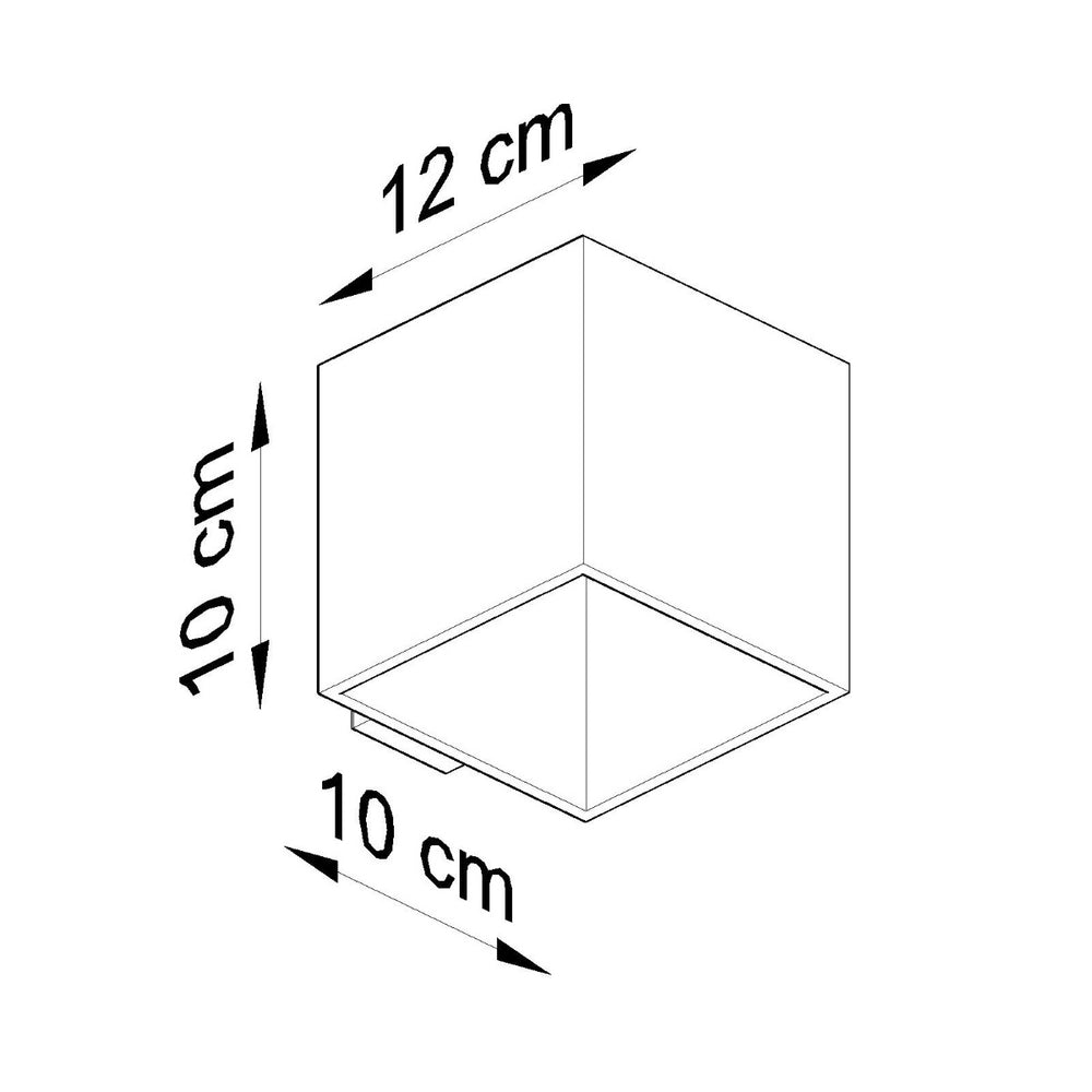 LED Wandlamp beton QUAD - 1 x G9 aansluiting 