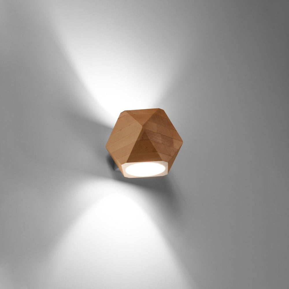 Wandlamp Woody natuurlijk hout