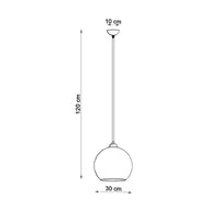 Hanglamp BALL graphite