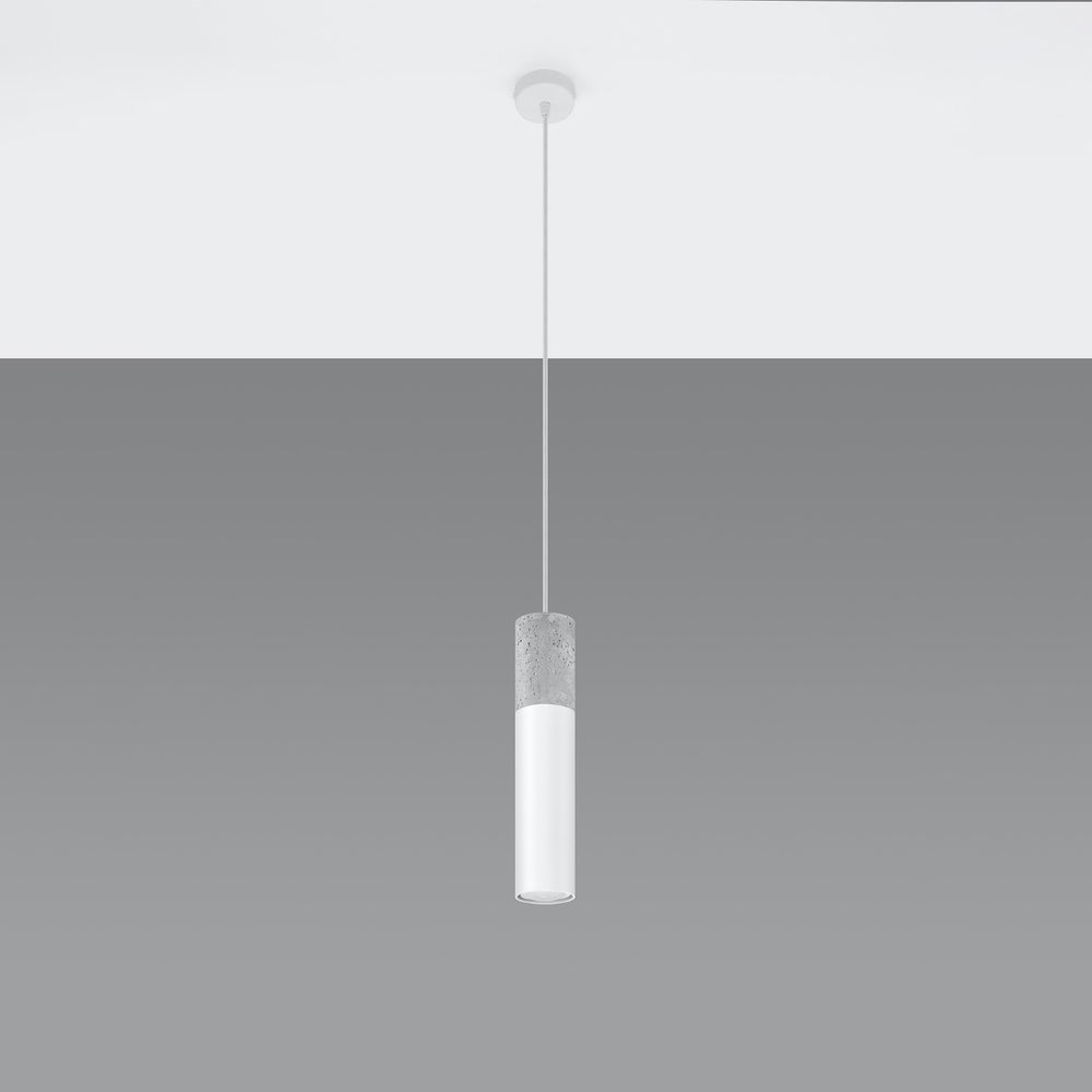 LED Hanglamp wit beton BORGIO - 1 x GU10 aansluiting