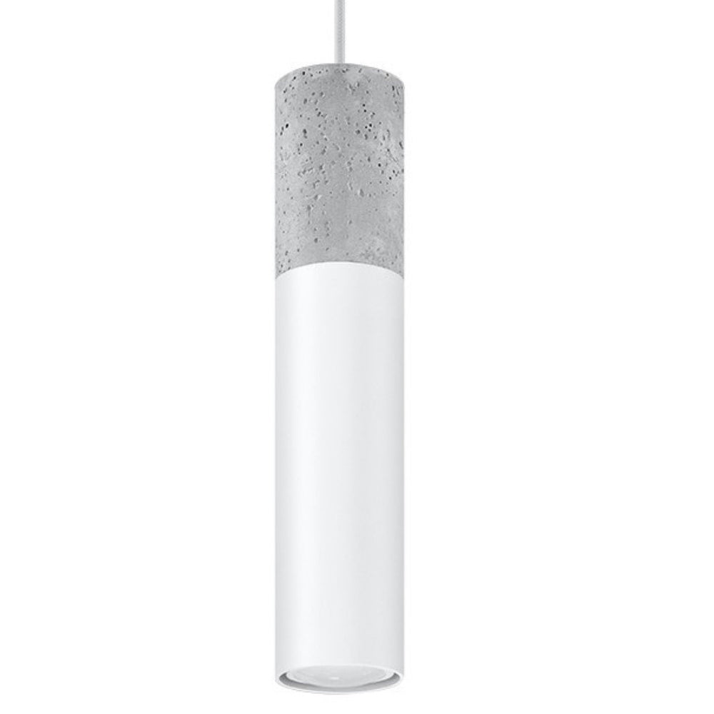 LED Hanglamp wit beton BORGIO - 1 x GU10 aansluiting
