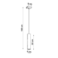 LED Hanglamp wit LAGOS - 1 x GU10 aansluiting