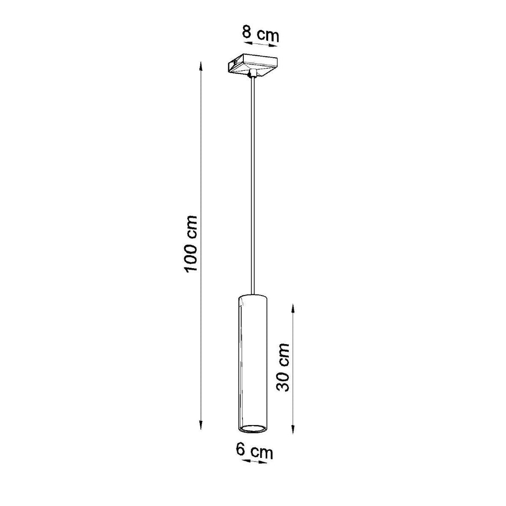 LED Hanglamp wit LAGOS - 1 x GU10 aansluiting
